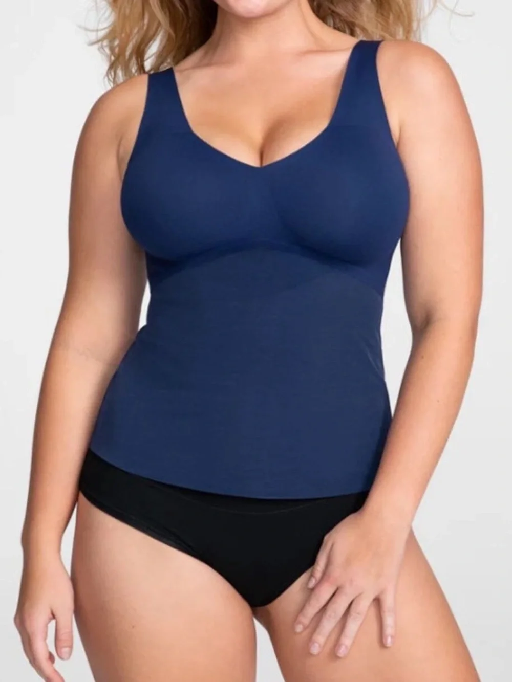 Honeylove Liftwear Tank Smoothing Wire Free Navy